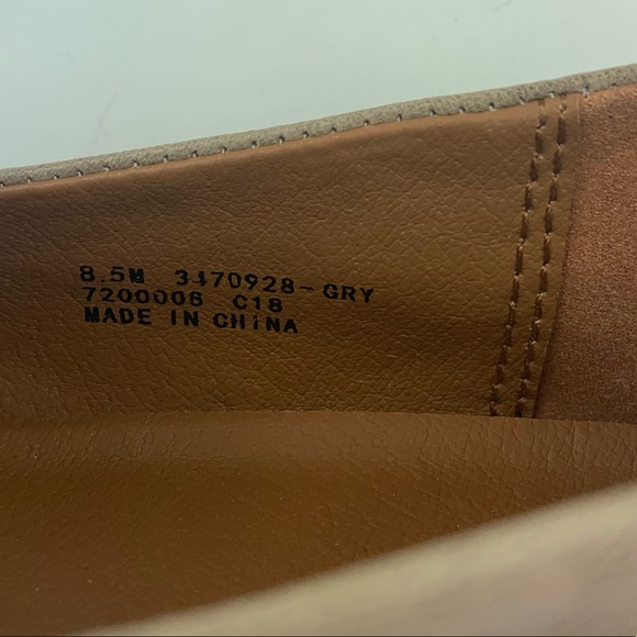 Frye Liz Woven Slip On Shoes Women’s 8.5 Light Gray Leather Flats Sneakers - Picture 2 of 7